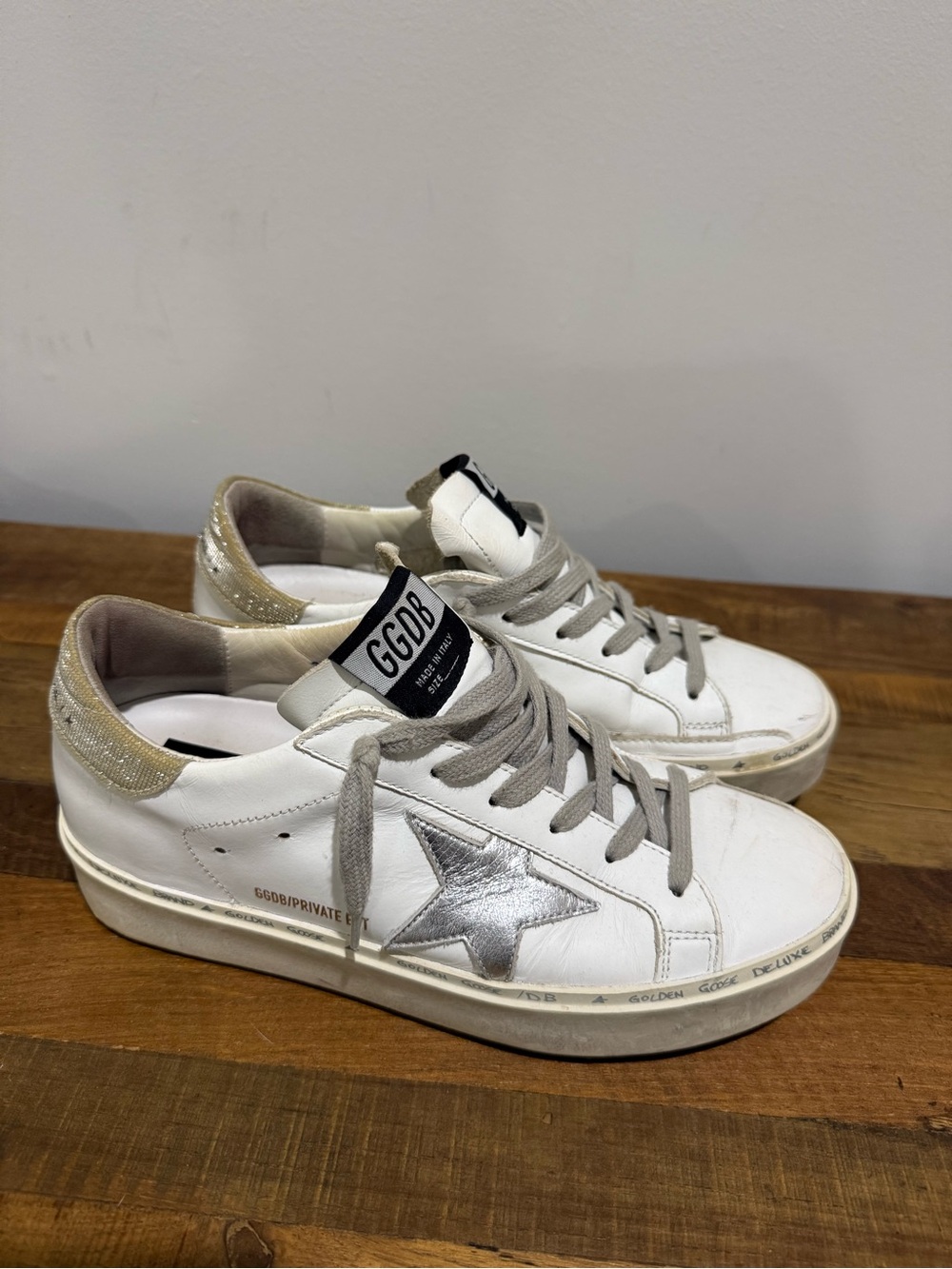 Authentic Golden Goose High Stars Size 37
